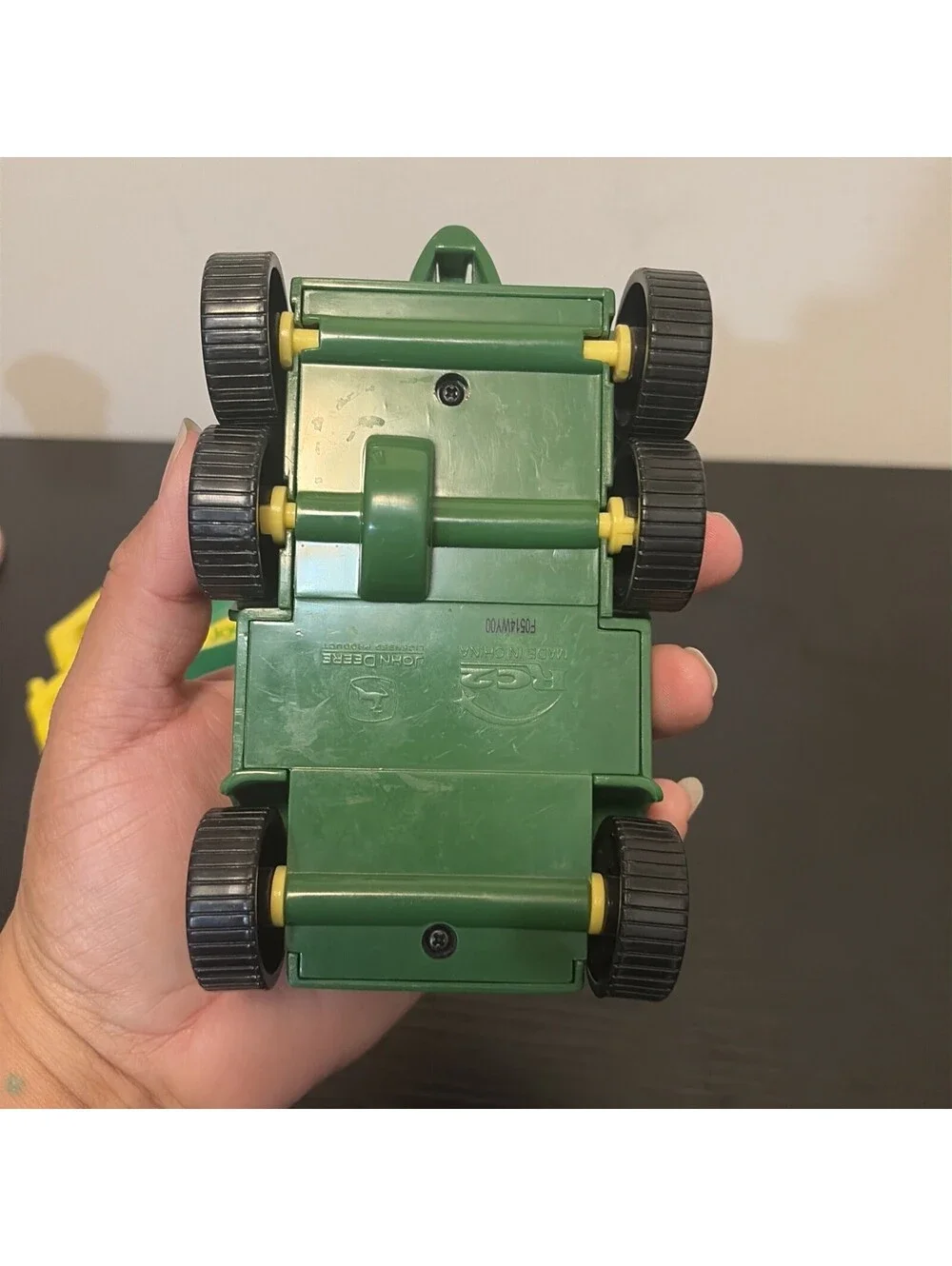 Toy John Deere Plastic Tractor And Gator With Little Drivers